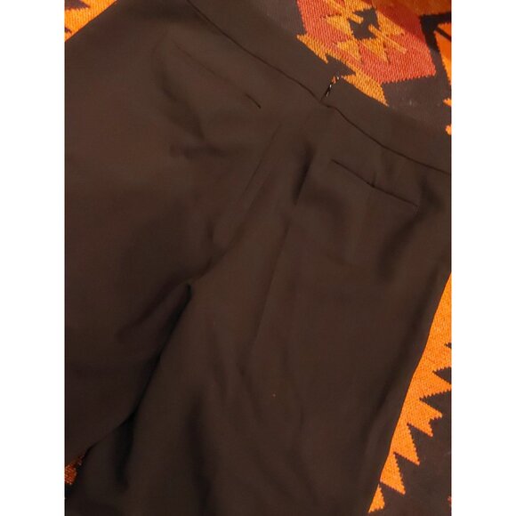 NWOT LOFT Plus Women's Black Cropped Wide Leg Pants Gold Buttons Sides. SZ 16 - Picture 6 of 10